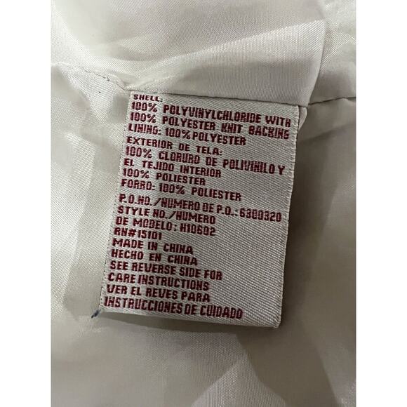 VINTAGE Hydraulic Metallic Faux Leather Jacket --Women's Large - Picture 7 of 10